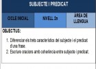 Subjecte i predicat | Recurso educativo 34259