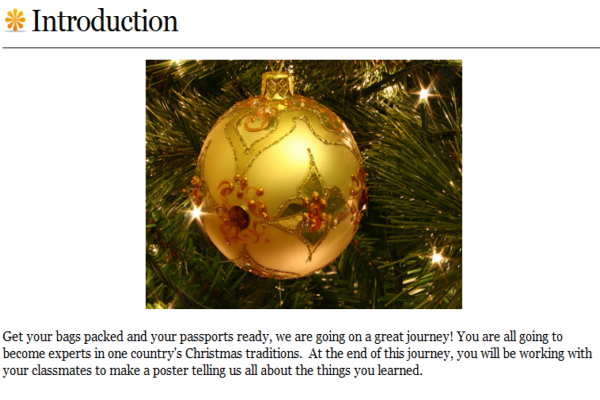 Webquest: Christmas around the world | Recurso educativo 34388