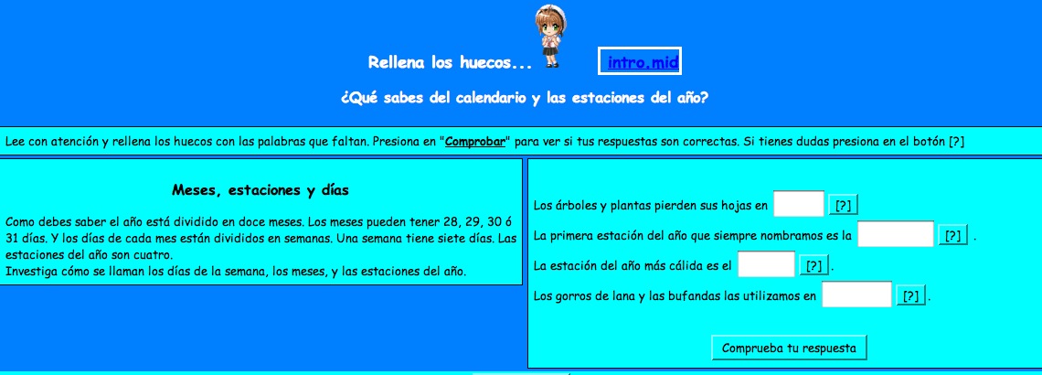 El calendario y las estaciones del año | Recurso educativo 36298