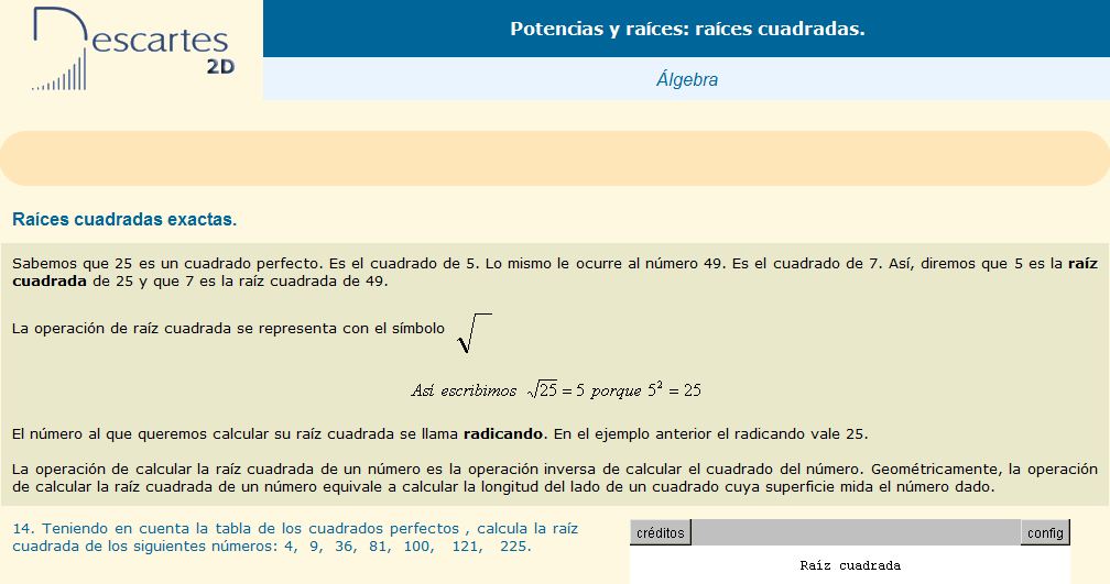 Raíces cuadradas | Recurso educativo 36638