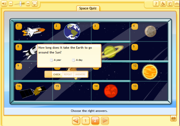 Space quiz | Recurso educativo 38478