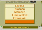 Separa paraules | Recurso educativo 39118