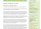 Multiple intelligences at schools | Recurso educativo 43709