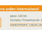 El nuevo orden internacional | Recurso educativo 44572