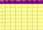 My Timetable | Recurso educativo 13063