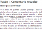 Platón I. Comentario resuelto | Recurso educativo 16449