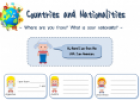 Countries and Nationalities (worksheet) | Recurso educativo 20702