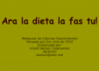 Ara la dieta la fas tu! | Recurso educativo 29976