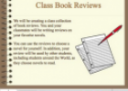 Class collection of book reviews | Recurso educativo 76308