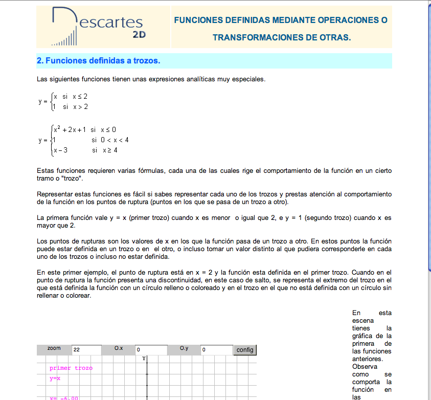 Funciones definidas a trozos | Recurso educativo 92168