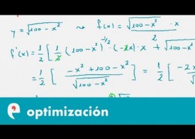 Derivadas: optimización (ejercicio 4) | Recurso educativo 109594