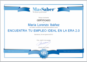 Curso de Encuentra tu empleo ideal en la Era 2.0 | MasSaber | Recurso educativo 114064