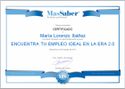 Curso de Encuentra tu empleo ideal en la Era 2.0 | MasSaber | Recurso educativo 114064