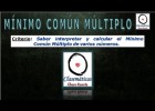 (Divisibilidad) - Mínimo Común Múltiplo (709) | Recurso educativo 680189