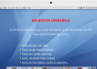 Adjetivos Literarios | Recurso educativo 737223